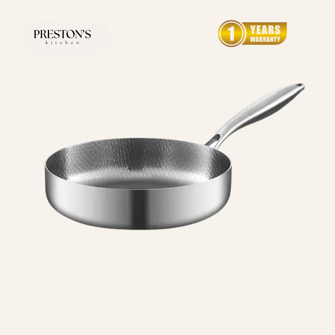 Titanium Wok Pan Flat Bottomed