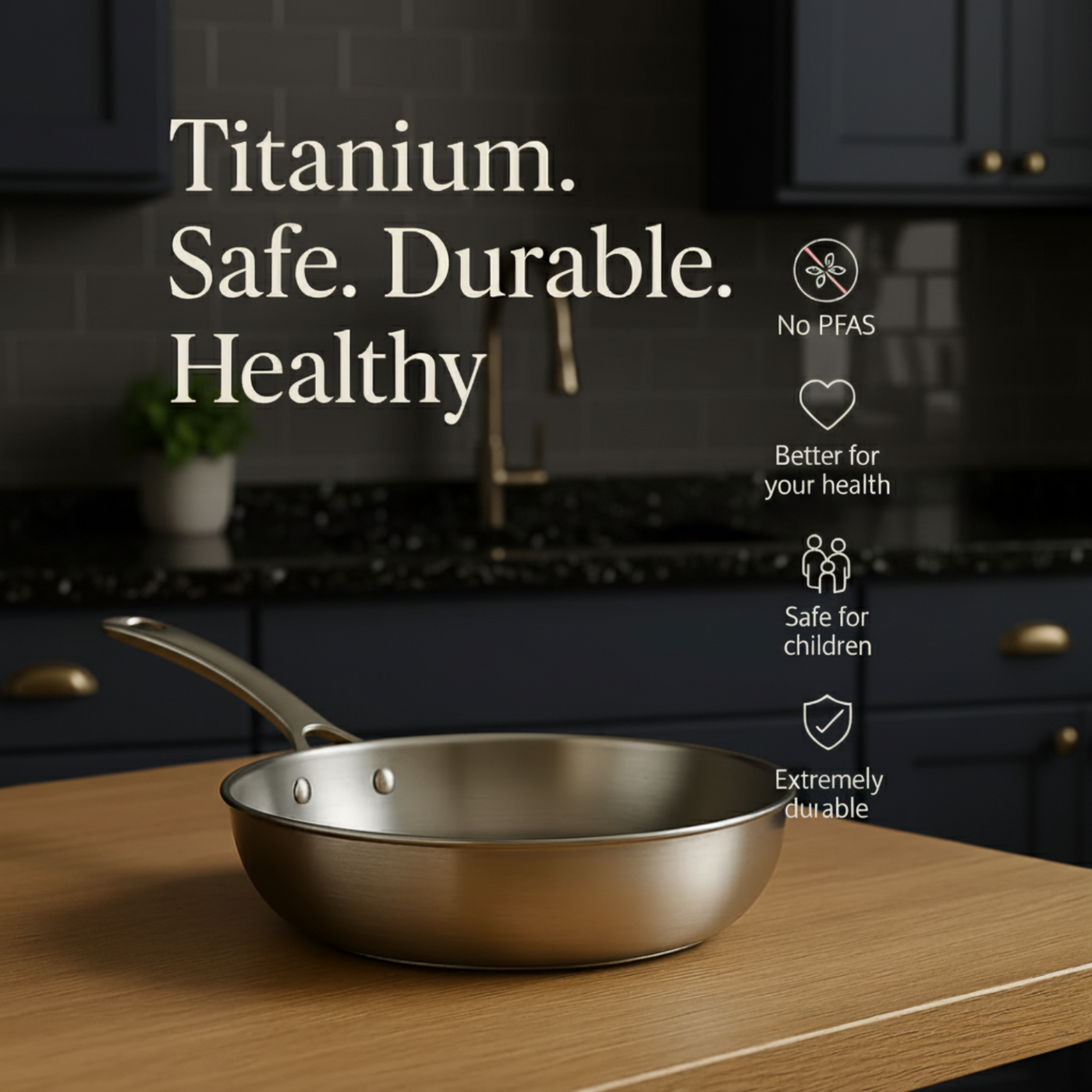 Titanium Hammered Pan