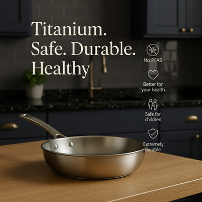 Titanium Hammered Pan