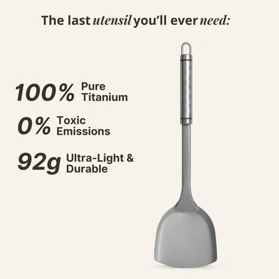 Titanium Hammered Pan + Utensil